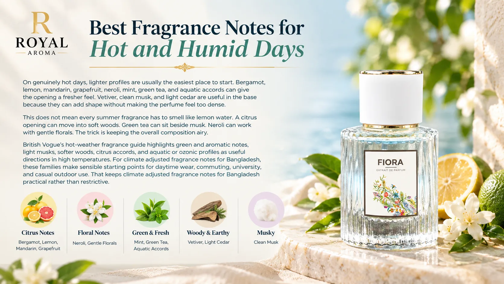 Best Fragrance Notes for Hot and Humid Days