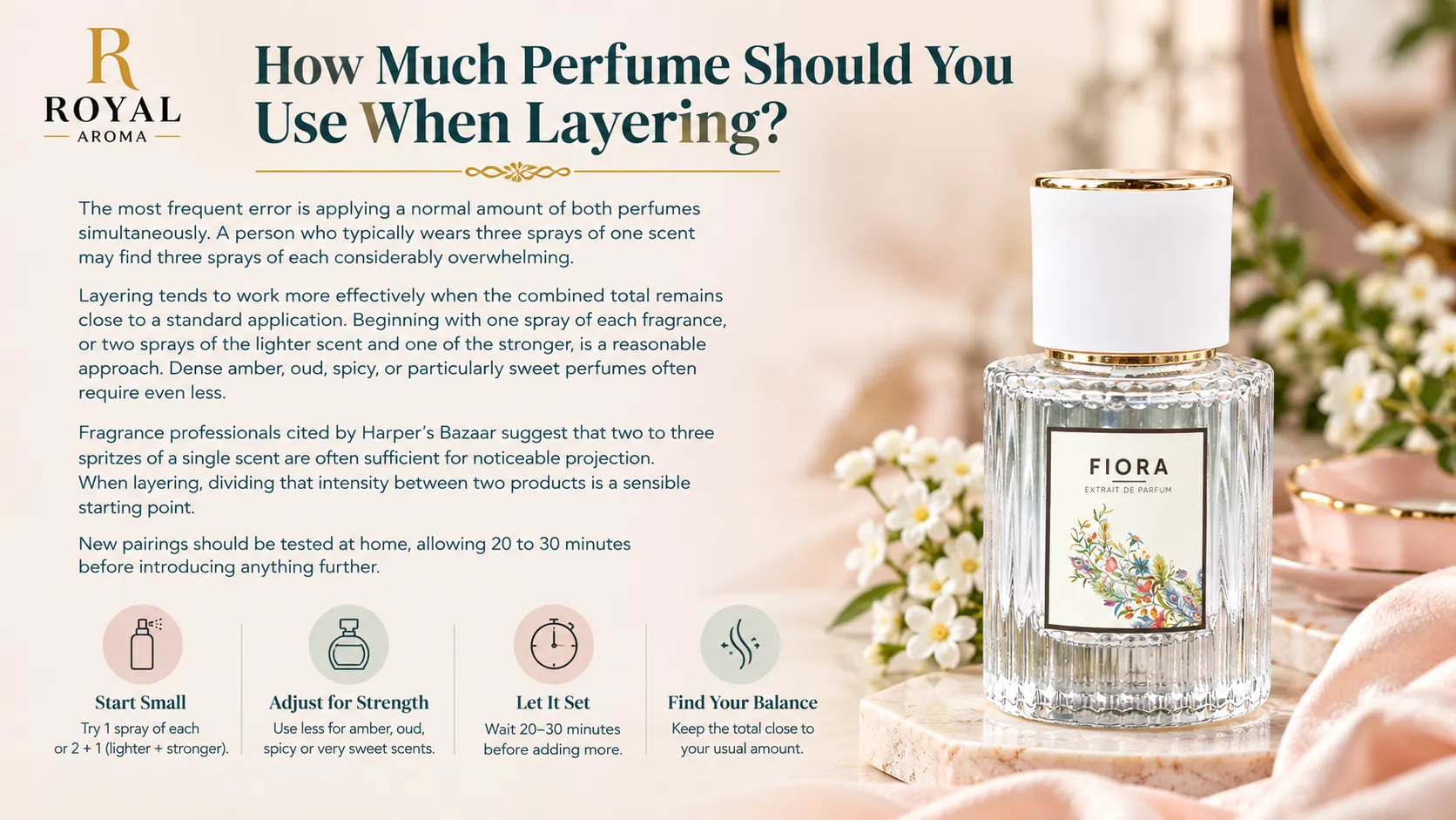 How Much Perfume Should You Use When Layering | Royal Aroma BD