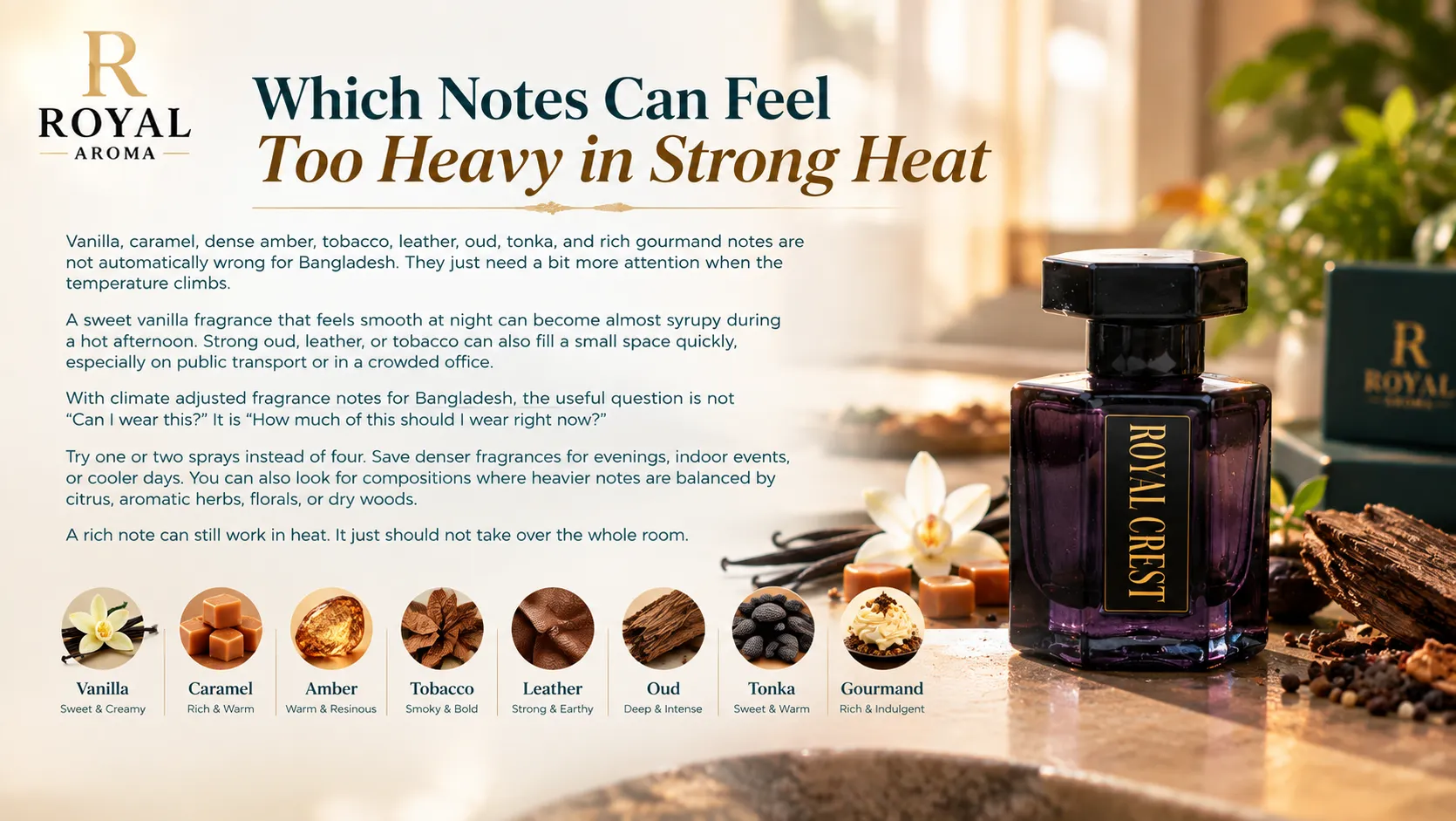 Which Notes Can Feel Too Heavy in Strong Heat